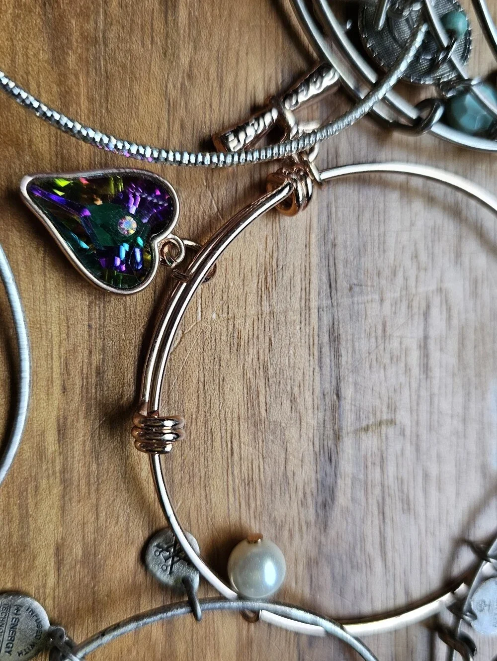 Craft Jewelry Lot 29 Wire Expandable Charm Bangle Bracelets Inc 10 Alex And Ani